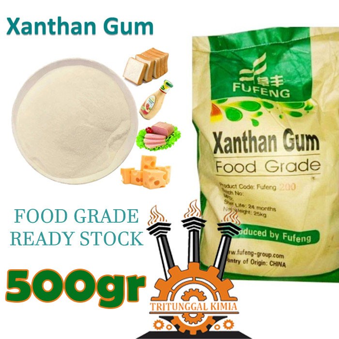 

Tepung Xantan Gum 500Gram / Pengental Xanthan Gum Food Grade Halal Fufeng