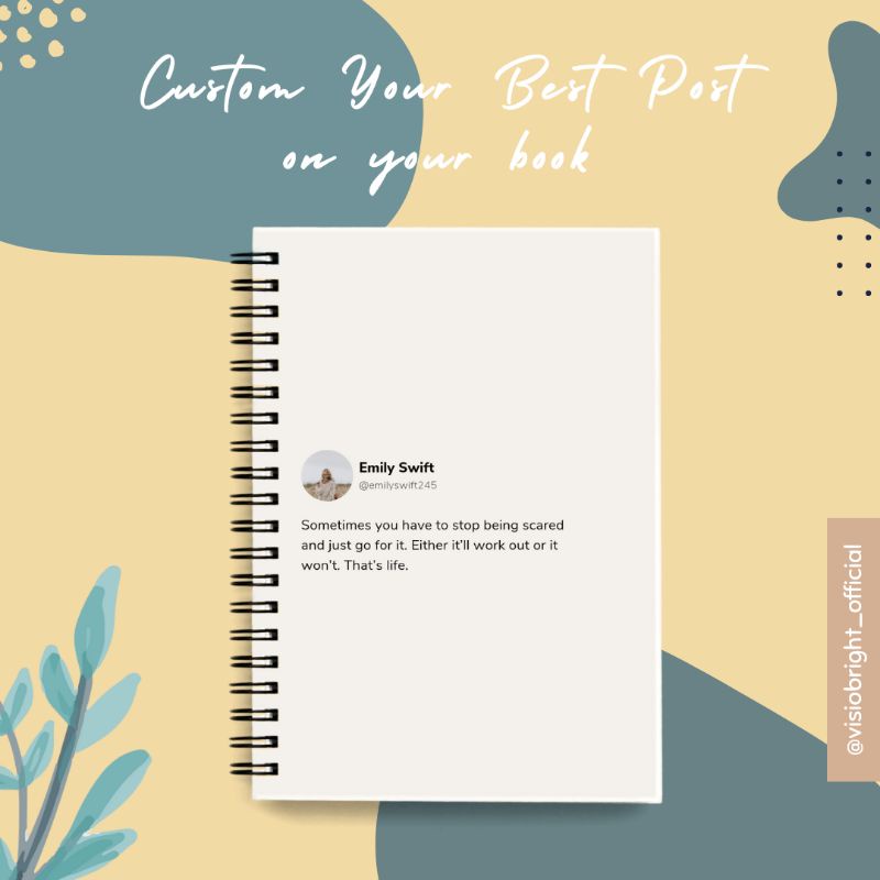 

Visiobright Custom Notebook/Buku Tulis/Agenda/Planner/Diary/Kado/Gift A5/A6 Hard Cover Polos/Plain