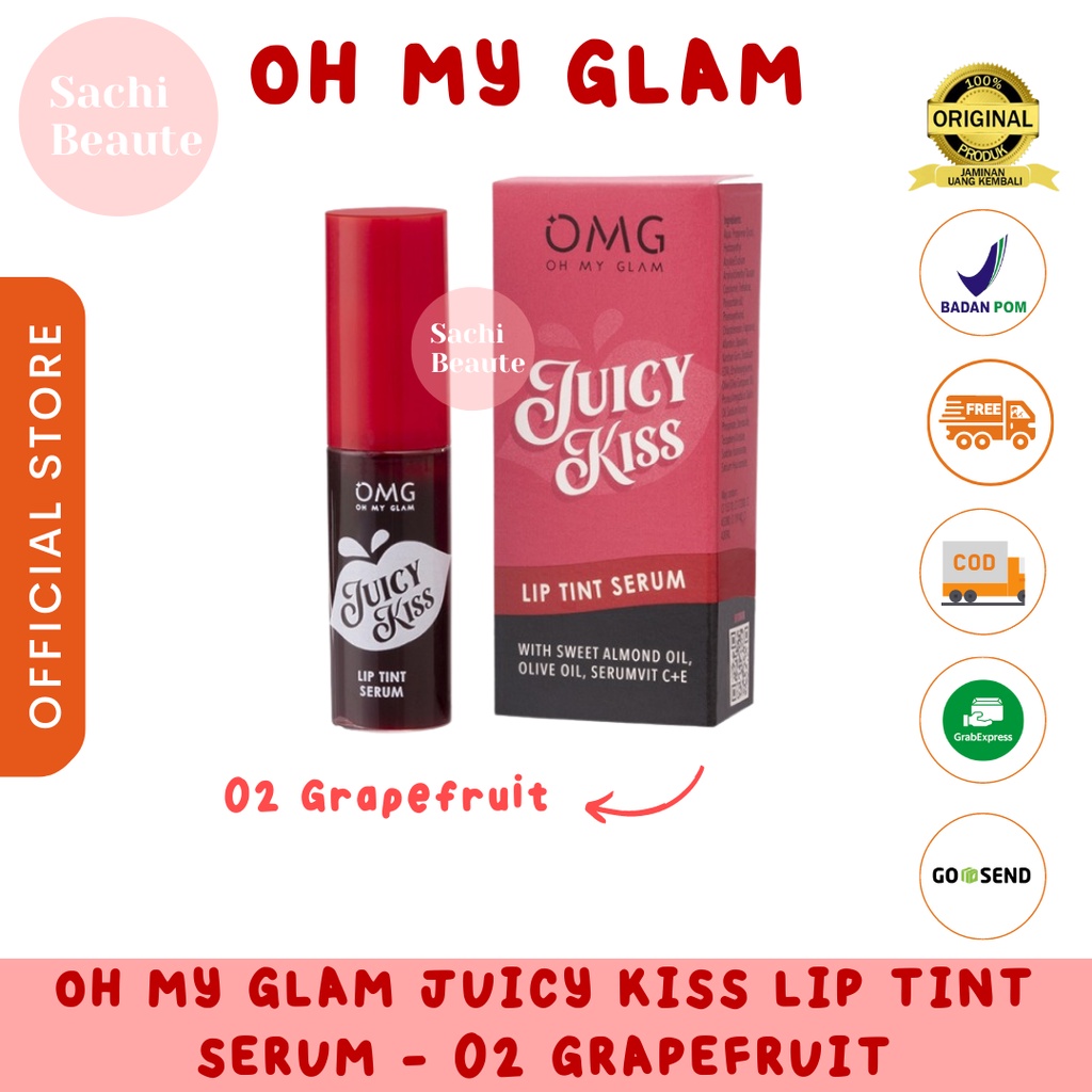 OMG Oh My Glam Juicy Kiss Lip Tint Serum