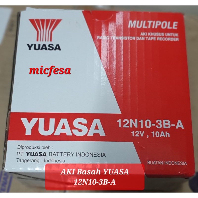 Aki Yuasa 12N-10-3BA MULTI (10Amper)