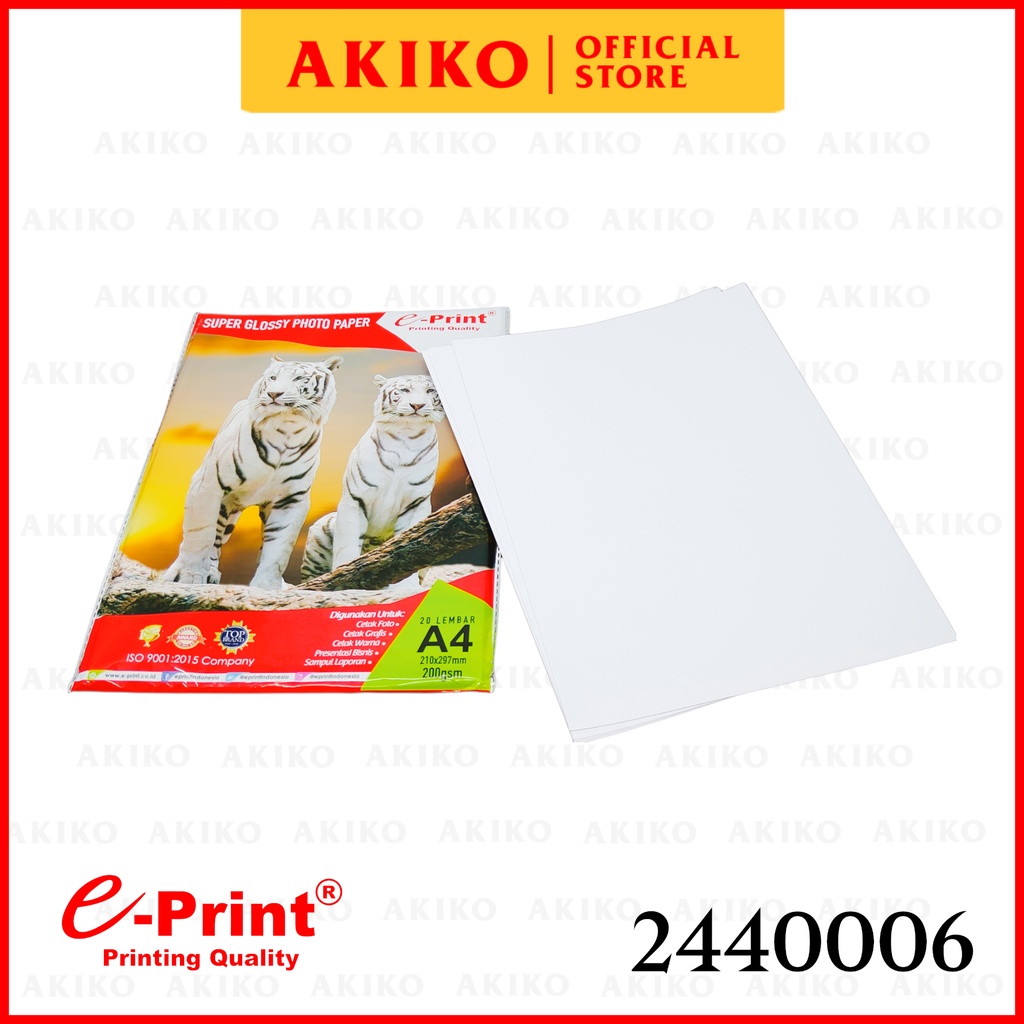 

E-Print Photo Paper Glossy A4 200gsm