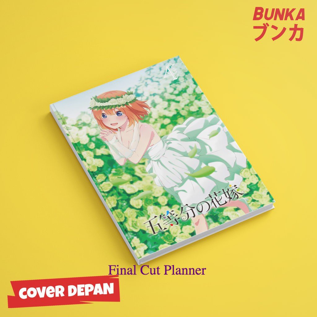 

Notebook Anime Go Toubun Nakano Yotsuba Hardcover A5 Buku Tulis Catatan Notes Agenda Planner Jurnal .