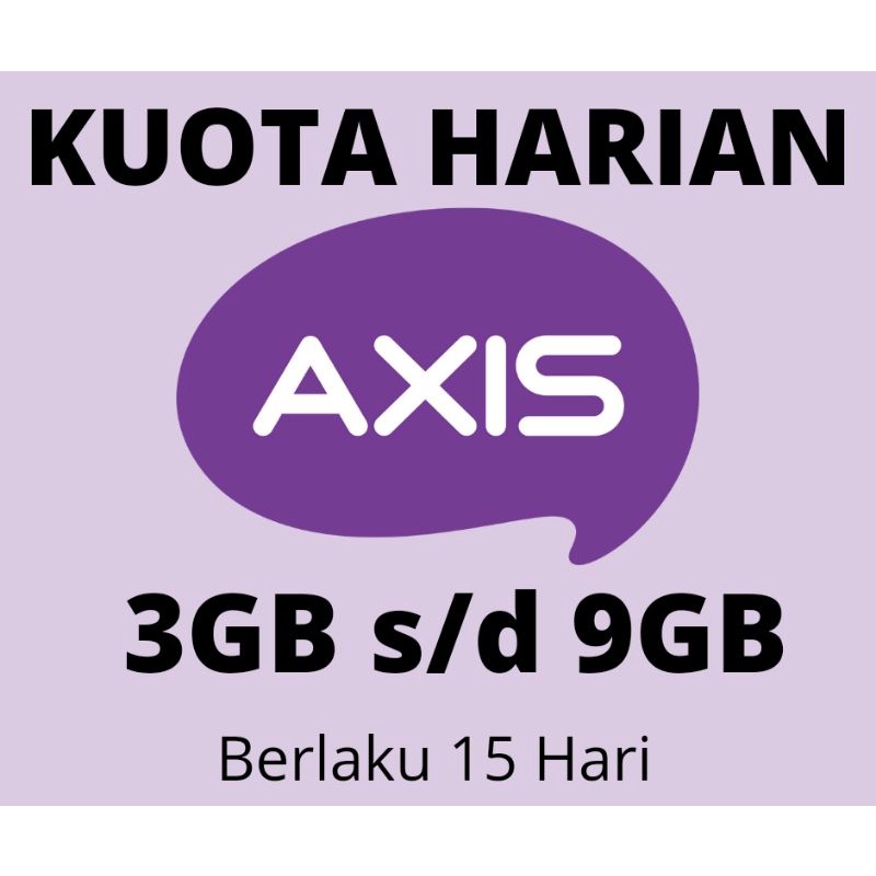 AXIS KUOTA 3GB - 9GB