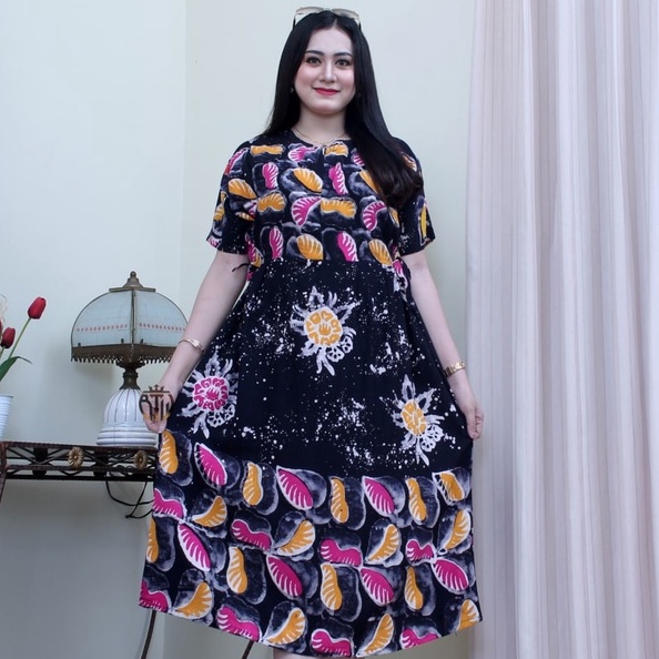 BISA COD Daster Busui Jumbo // Baju Wanita Kekinian // Daster Chibi // Batik Cap // Batik Sunan // D