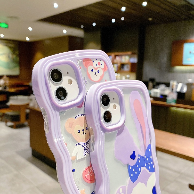 2 in 1 Casing iPhone 14 13 12 Pro MAX 11 X XR XS MAX Motif Kartun Lucu