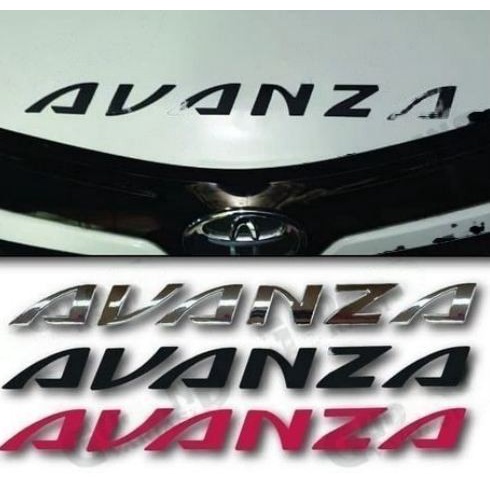 Emblem Kap Mesin AVANZA tulisan huruf engine hood oem all new 2022