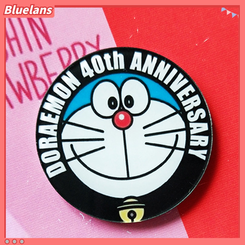 5 Pcs Bros Lencana Desain Karakter Kartun Anime Doraemon Bahan Plastik Gaya Jepang Untuk Pesta