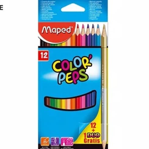 

Gilaa!!! Maped Pinsil Warna Color'Peps 12+1 Gold And Silver-Cardboard Gilaa!!!