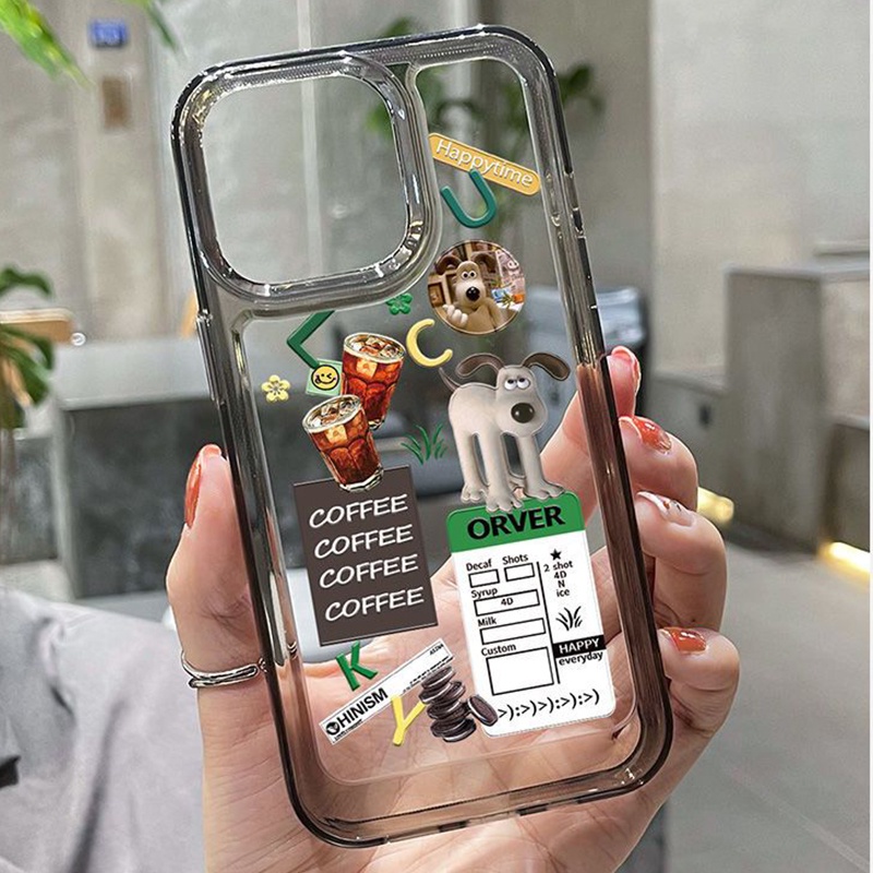 Soft Case Silikon TPU Transparan Motif Anjing Lucu Untuk IPhone 14 13 12 11 Pro Max XS X XR 7 8 6 6S Plus