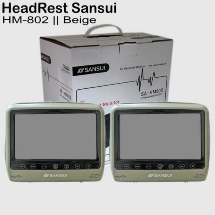 Video Tv Sansui Sa-Hm802 Headrest Monitor Jok