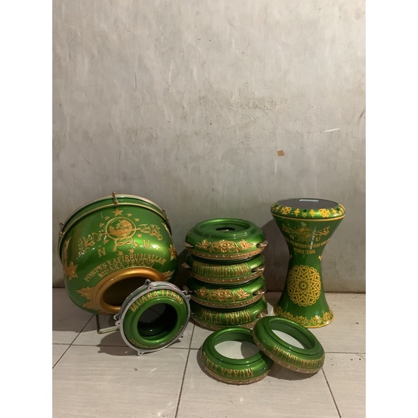 SET HADROH REBANA JEPARA MOTIF UKIR NU