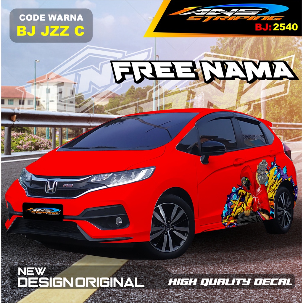 STICKER VARIASI  HONDA JAZZ / STICKER DECAL MOBIL JAZZ / DECAL STICKER MOBIL HONDA JAZZ , BRIO / STICKERMOBIL