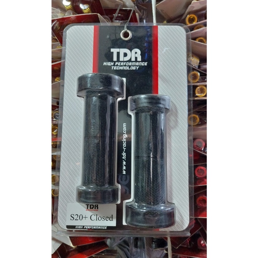 sepasang handgrip [ TDR ] Handgrip tdr ori /Grip tdr hitam polos / Hand Grip karet tdr universal bisa untuk semua sepeda motor