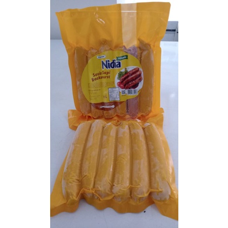 Nidia Sosis Sapi Bockwurst Jumbo Isi 6