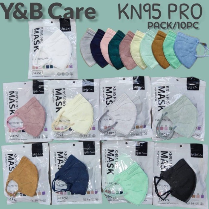 

MASKER KN95 PRO Y&B WARNA ISI 10PCS