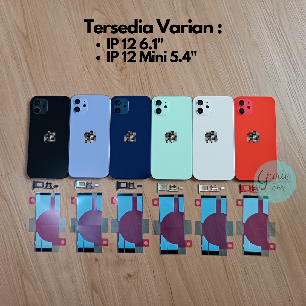Housing Casing Kesing Back Door Fullset Ip 12 6.1 inci / 12 Mini 5.4 inci Original