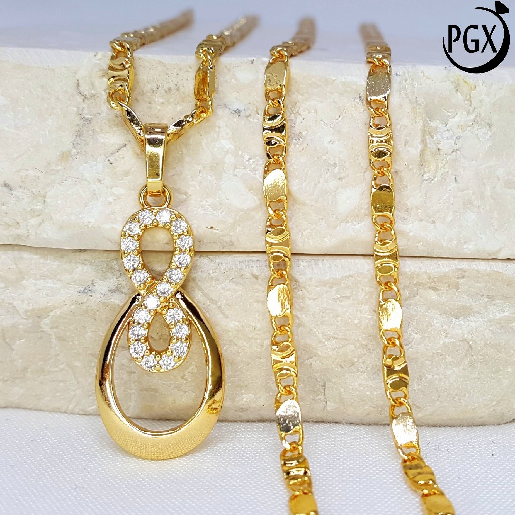 PGX Kalung Wanita Xuping Aksesoris Fashion Perhiasan Lapis Emas XD204