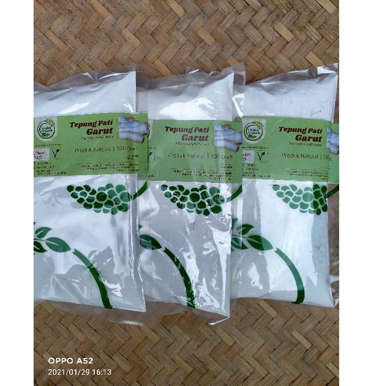 

Ready stok Tepung Pati Angkrik/Pati ubi garut 500gr Murni Alami Z0P