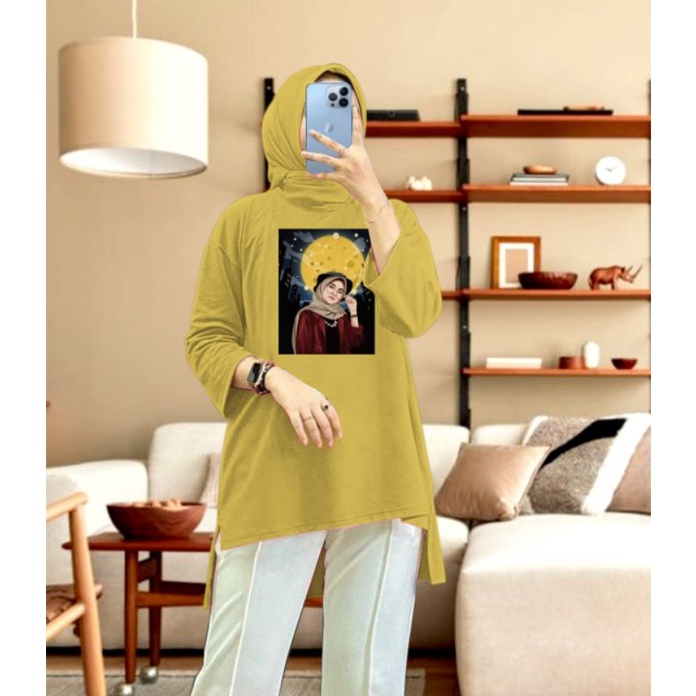 tunik hijab fashion bahan BEBYTERRY 11 L XL XXL