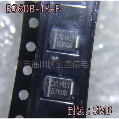 1pc B360B-13-F Patch Diode MBR360A Shoteki 3A 60V SMB / DO-214AA