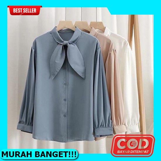 Atasan Blouse Wanita Dewasa Lengan Panjang Kekinian 2022 Viral Baju Atasan Wanita Jumbo Kekinian Ata