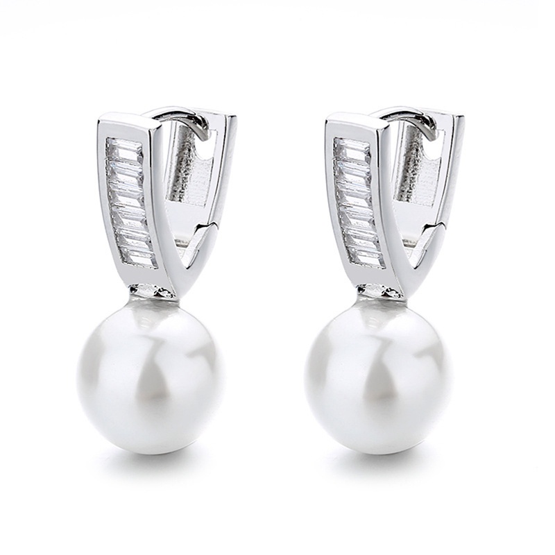 Anting Tusuk Sterling Silver 925 Dengan Mutiara Untuk Wanita