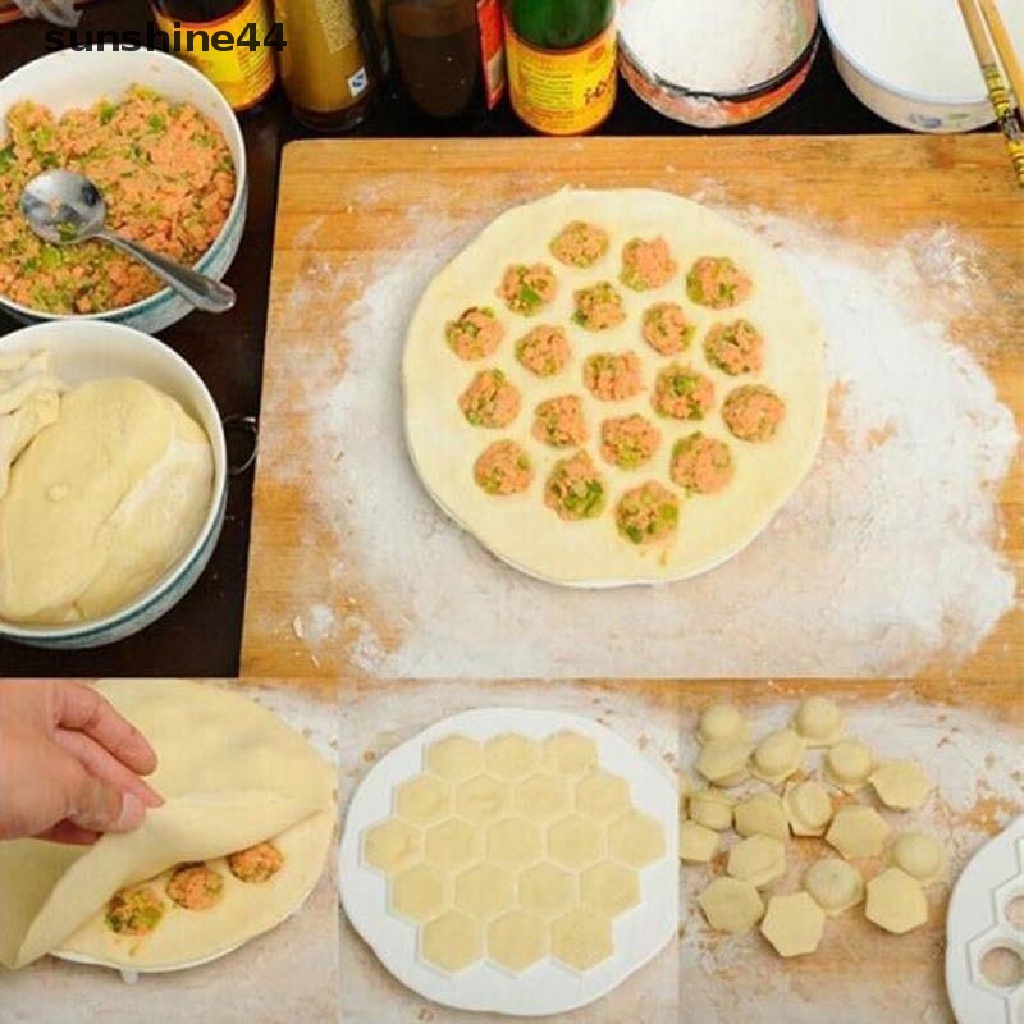 Sunshine Cetakan Pangsit / Ravioli 19 Lubang DIY