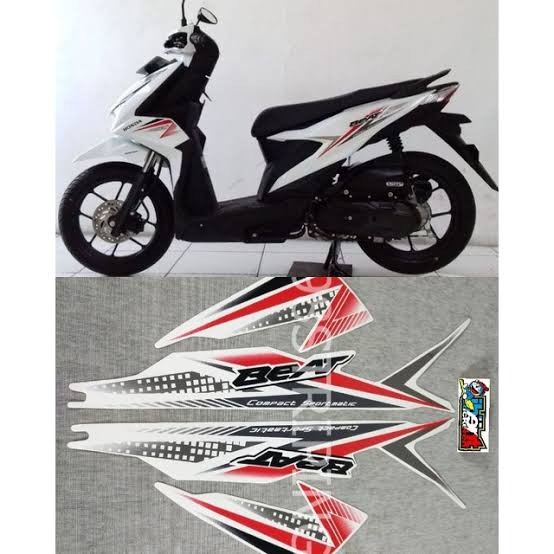 stiker striping motor Beat CBS 2020-2021 kualitas terjamin