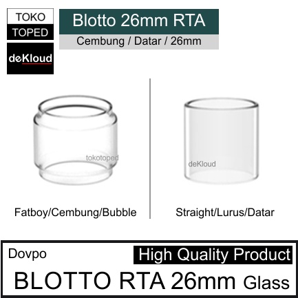 BLOTTO RTAx 26mm Glass | kaca tabung