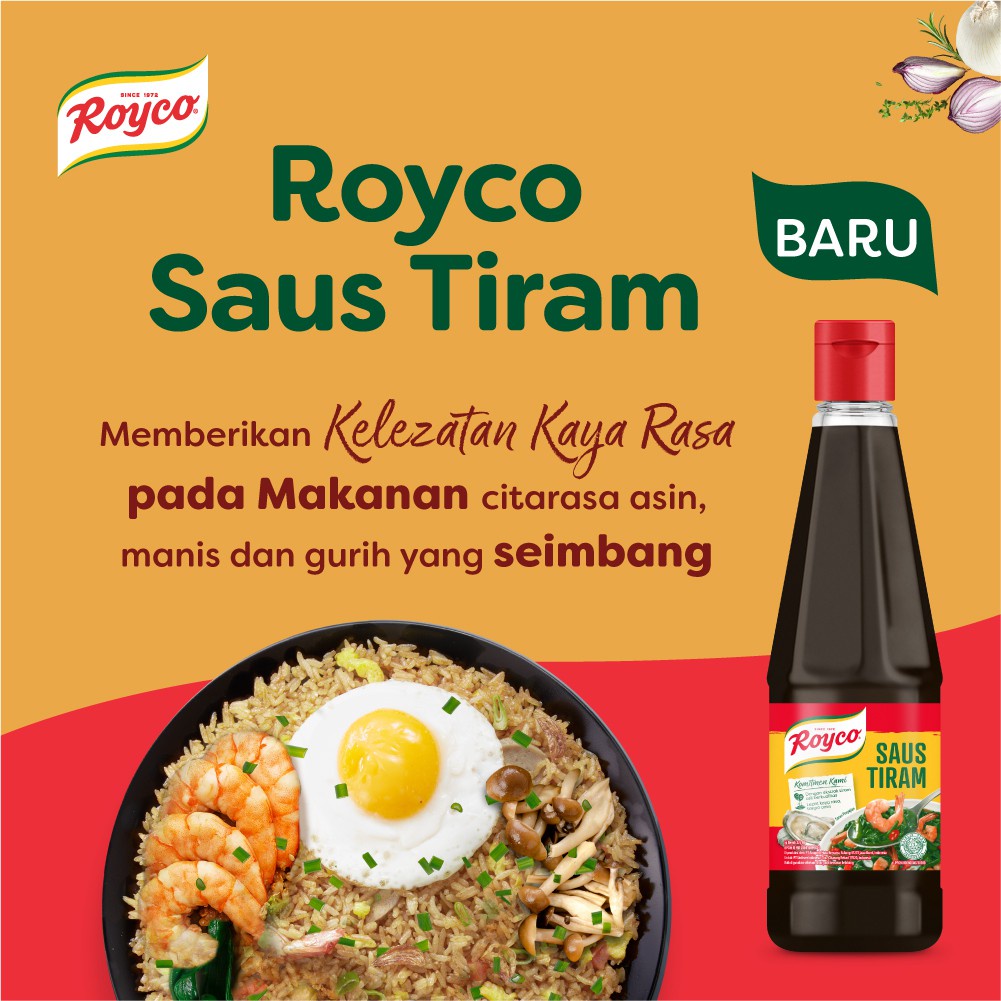 ROYCO SAUS TIRAM BUMBU PENYEDAP MAKANAN KAYA RASA TANPA AMIS 135ML-3