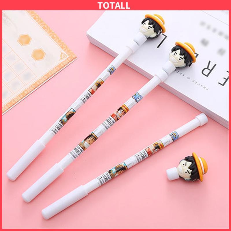 COD Spinning Pen Pulpen Putar Karakter Anti Stress Pena Mainan Anak Spinner Balance One Piece-Totall