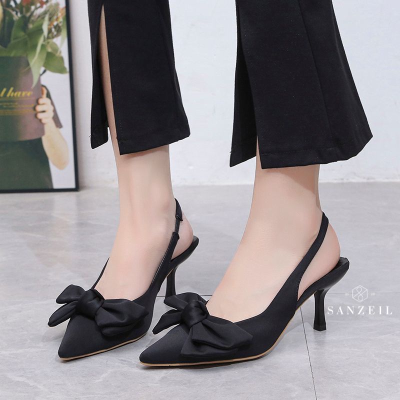 SANZEIL GINEE Ribbon Heels Elegan Kasual Terbaru [COD] 0189