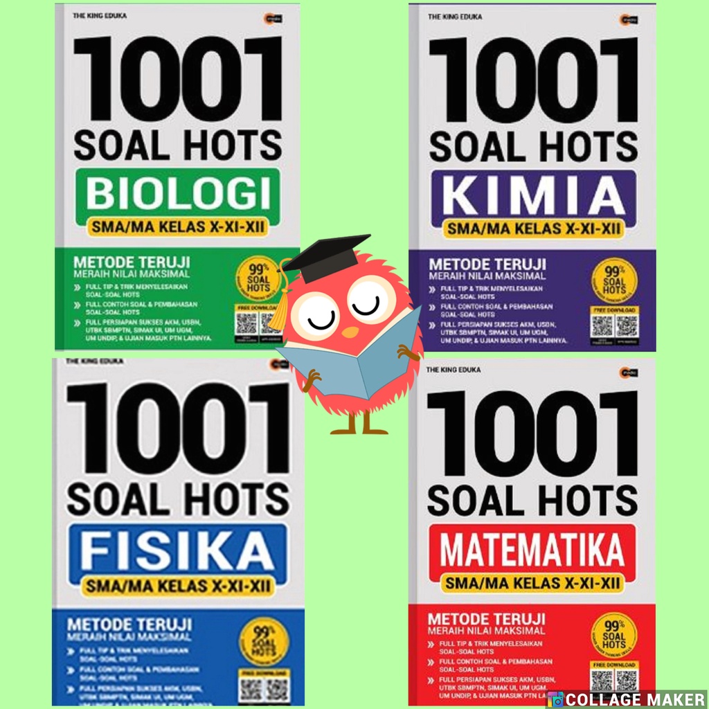 1001 Soal Hots Matematika / Kimia / Fisika SMA Kelas 10, 11, 12