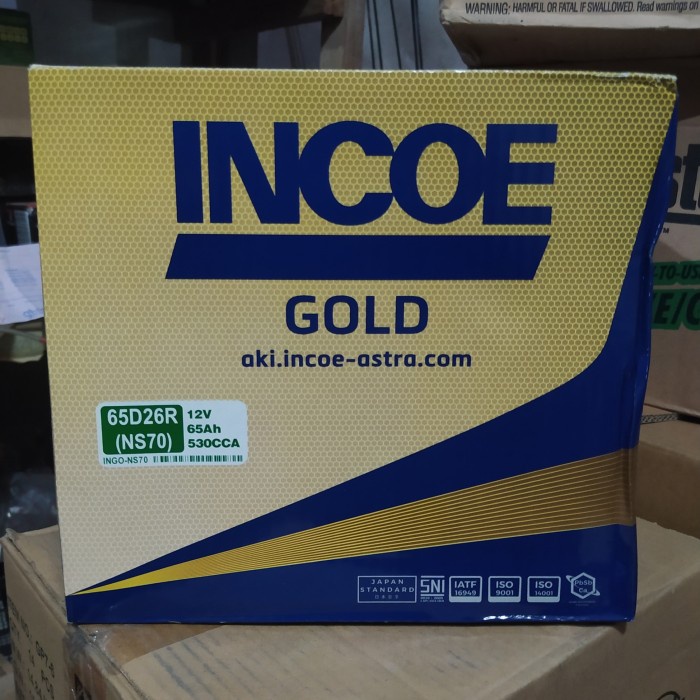 {BEKAS} INCOE GOLD NS70 12V 65Ah aki basah mobil panther kijang diesel Berkualitas