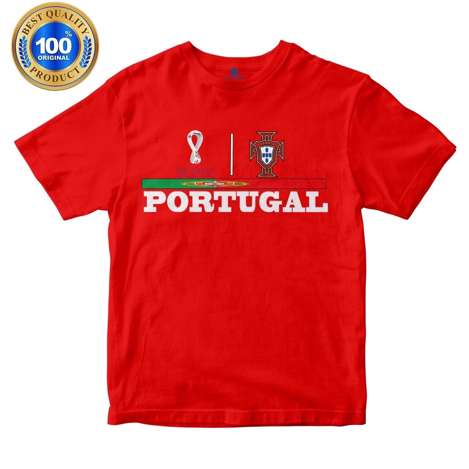 KAOS ANAK DAN DEWASA SPESIAL PIALA DUNIA PORTUGAL BAHAN COTTUN