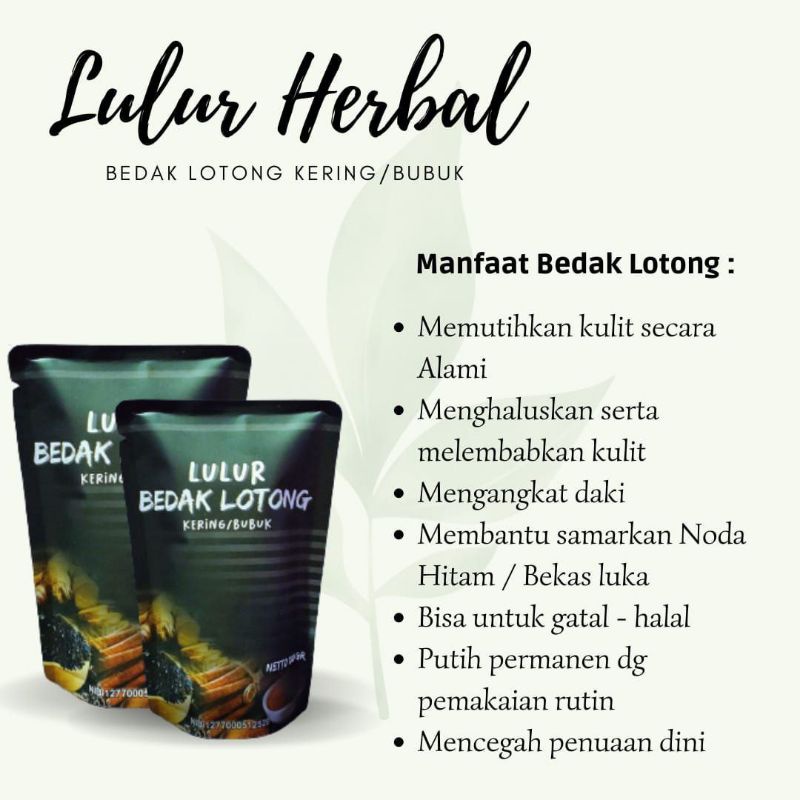 LULUR REMPAH HITAM BEDAK LOTONG ORIGINAL