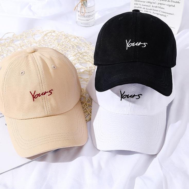 Menarik Topi Pria Wanita Bordir Yours COD Distro Korea Dewasa
