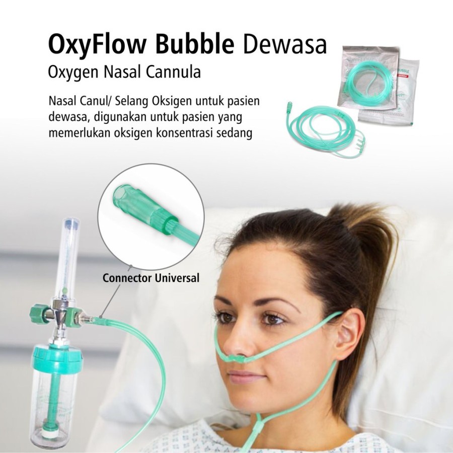 Oxyflow Nasal Canula Dewasa / Selang Oksigen Dewasa - ONEMED