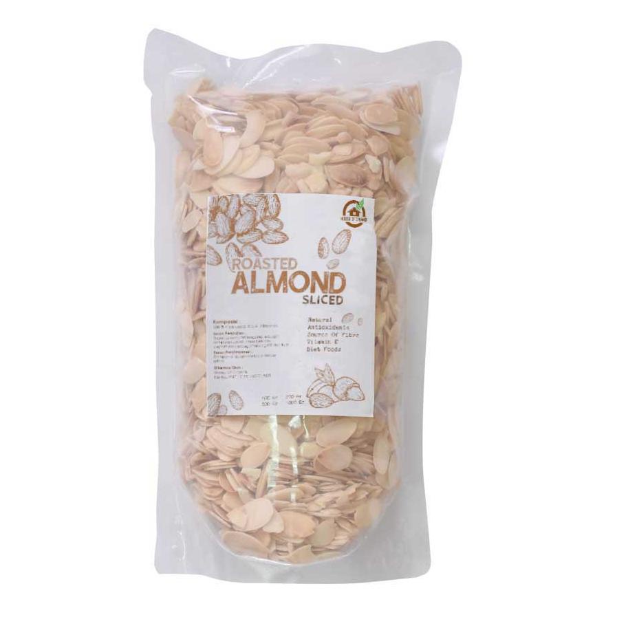 

10.10 SALE Natural Roasted Almond Sliced ( Panggang ) - 100 gr 