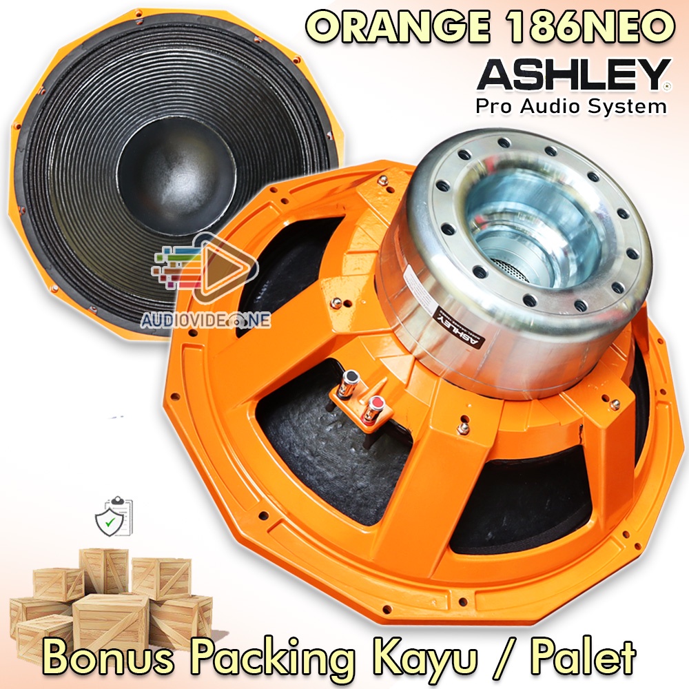 Speaker Komponen Ashley Orange 186 Neo Spul 6 Inch Spiker 18 Inch Subwoofer Magnet Neodymium Bonus P