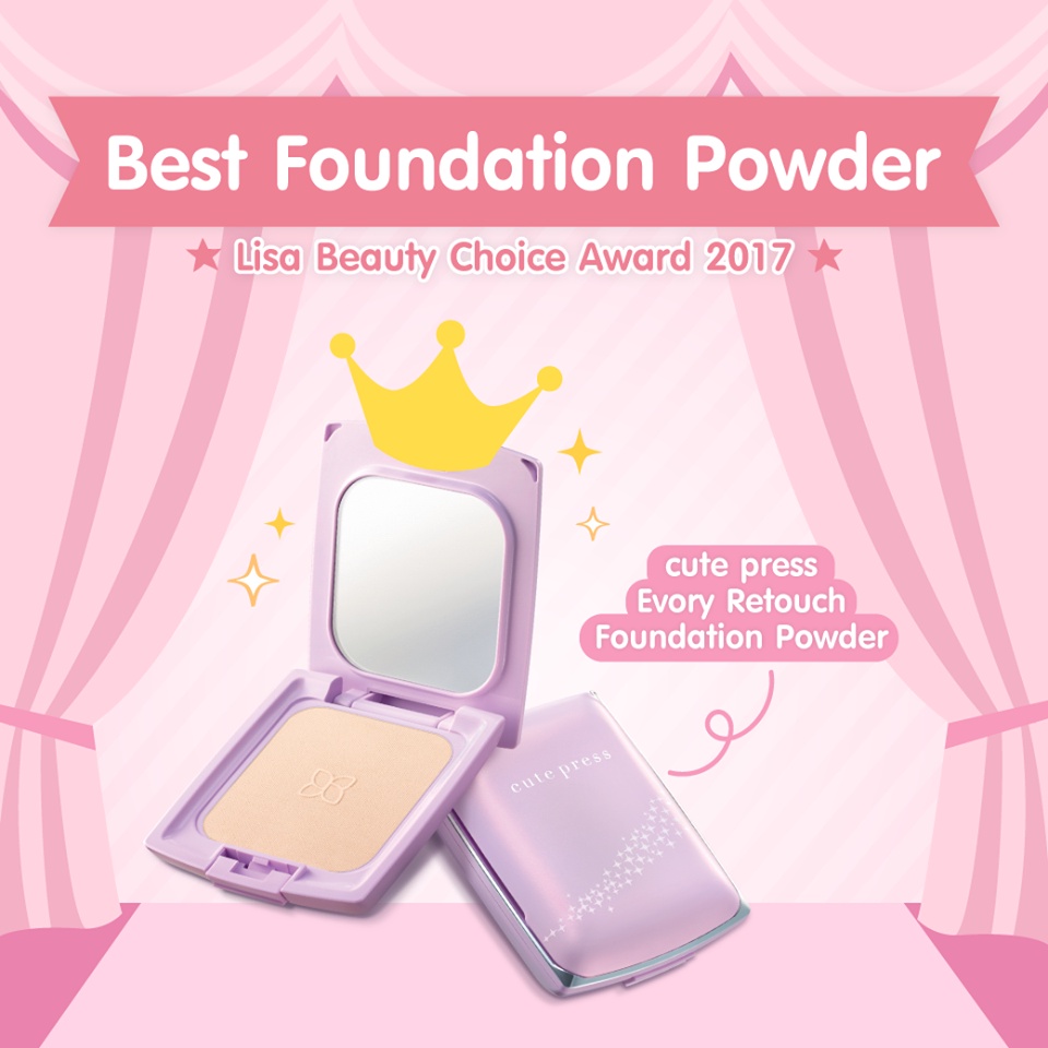 [TERMURAH] CUTE PRESS Evory Retouch Oil Control Foundation Powder SPF 30 PA+++ | Browit.id | Best Buy