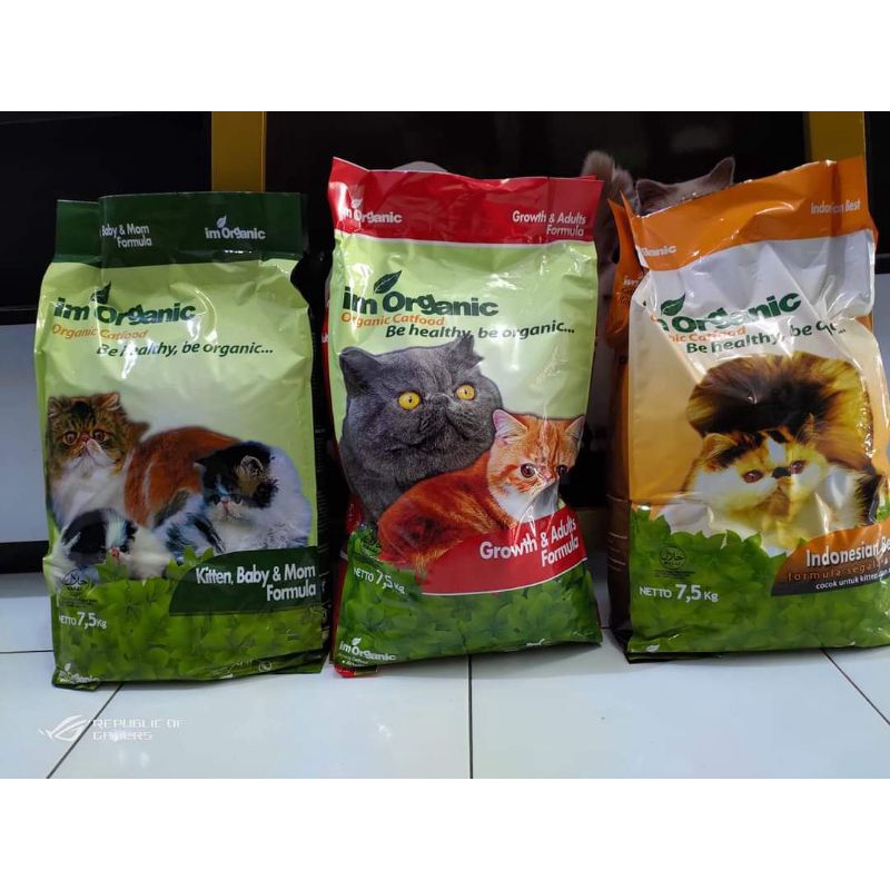 Expedisi Im Organic Kitten Baby &amp; Mom 7,5kg / Makanan Kucing Im Organik Kitten Baby And Mom 7,5kg