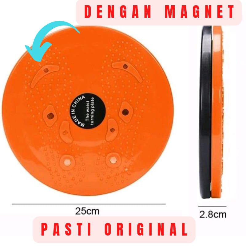 Serbagrosirmurah Magnetic Waist Twisting Thin Disc Healthy Massage Panel Pengecil Perut Pinggul Trimmer Jogging Body Plate Waist