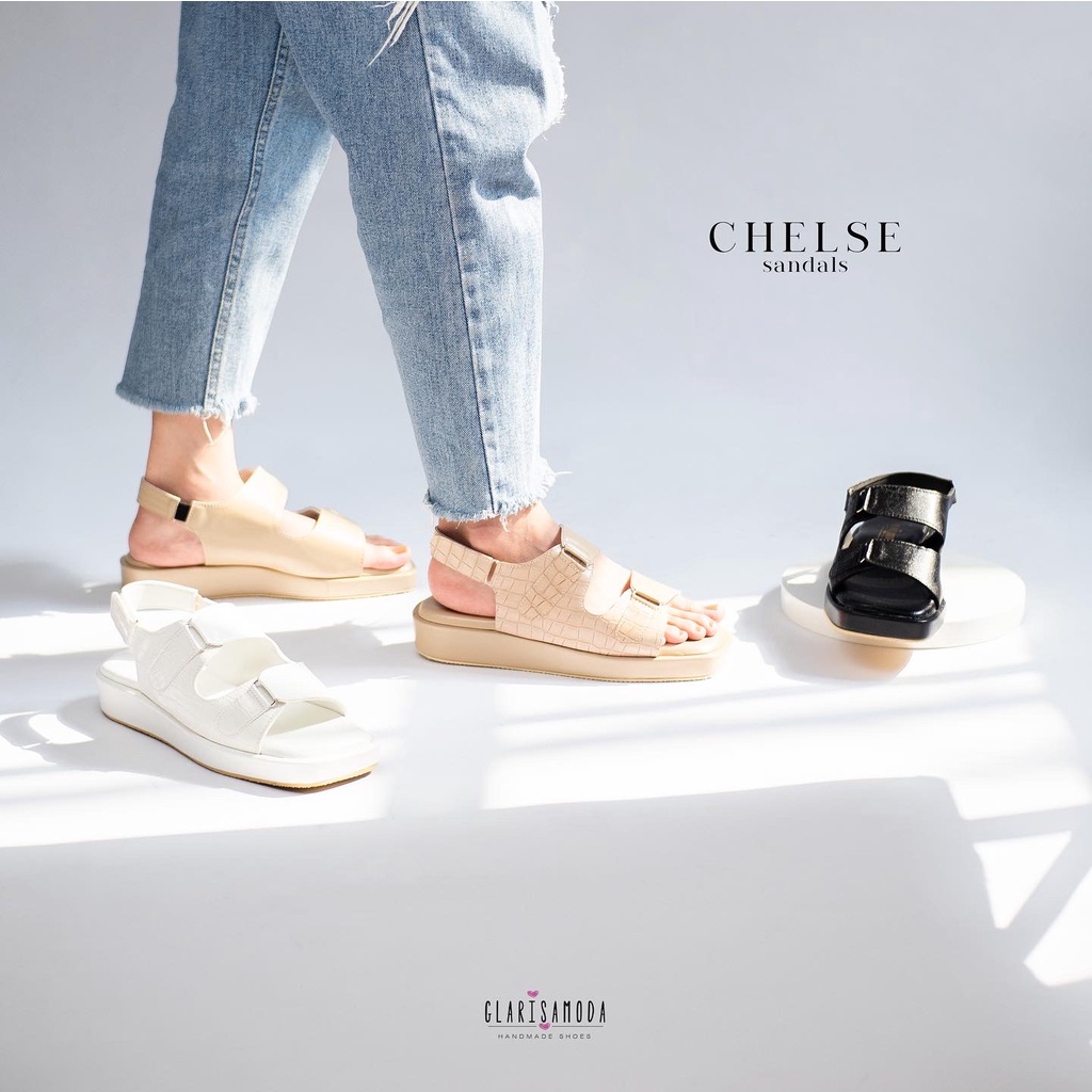 GLARISAMODA Chelsea Sandal Sepatu Sandal Wanita Nyaman