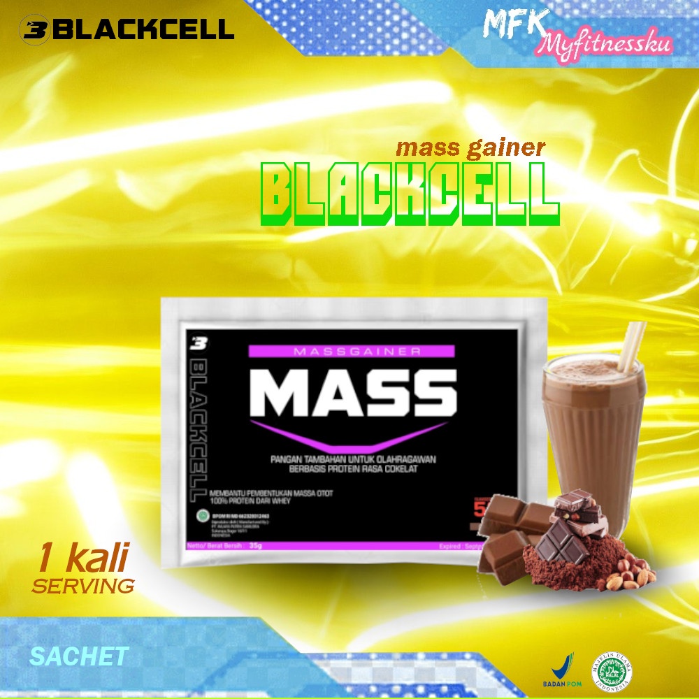 Blackcell MASS GAINER sachet 1x serving paket Hemat
