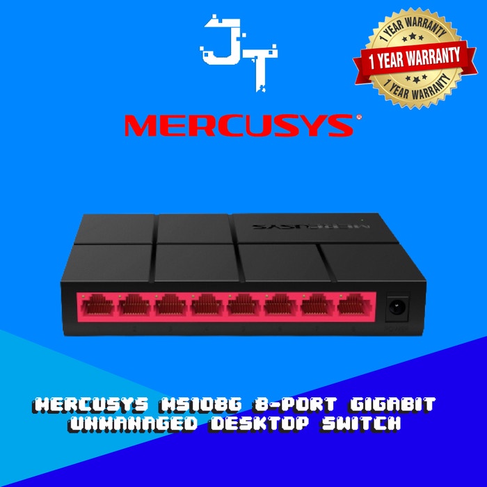 Mercusys Ms108G 8-Port Gigabit Unmanaged Desktop Switch