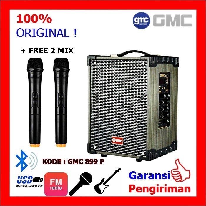 Speaker Bluetooth Speaker Gitar Bluetooth GMC 899 P ( 899 P )