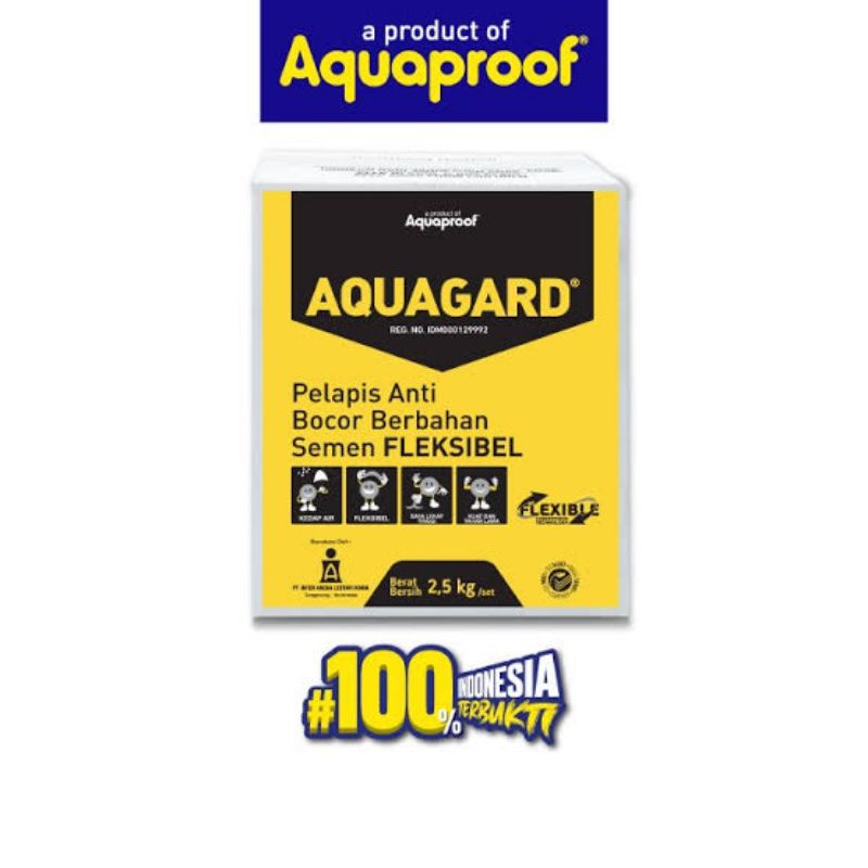 KHUSUS INSTANT BANDUNG Cat Pelapis Anti - Bocor Aquagard by Aquaproof set 2.5 kg