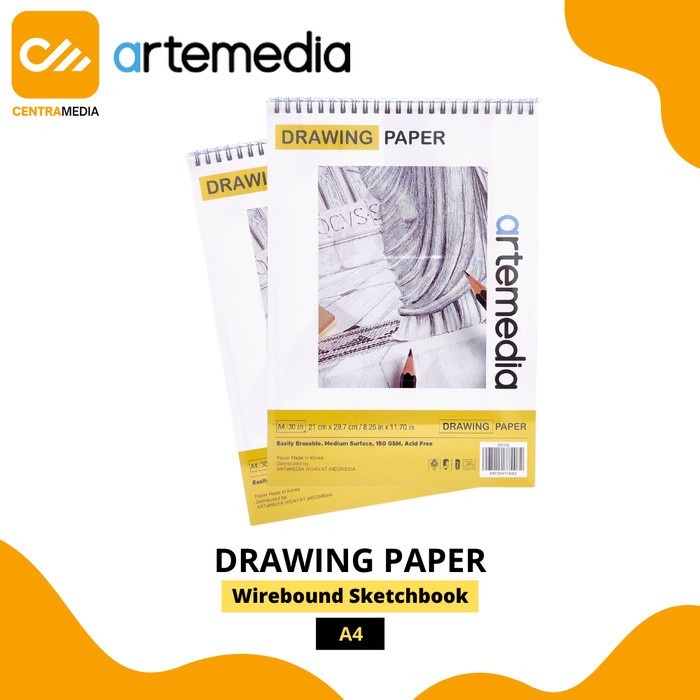

Unik Buku Sketsa Gambar Artemedia Drawing Paper Wirebound Sketchbook A4 Trendi