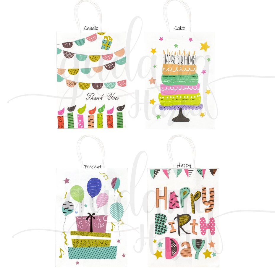 

GCC Paper Bah Happy Birthday Tas Kado Motif Ulang tahun Lilin Kue Murmer Unik GCC 507019